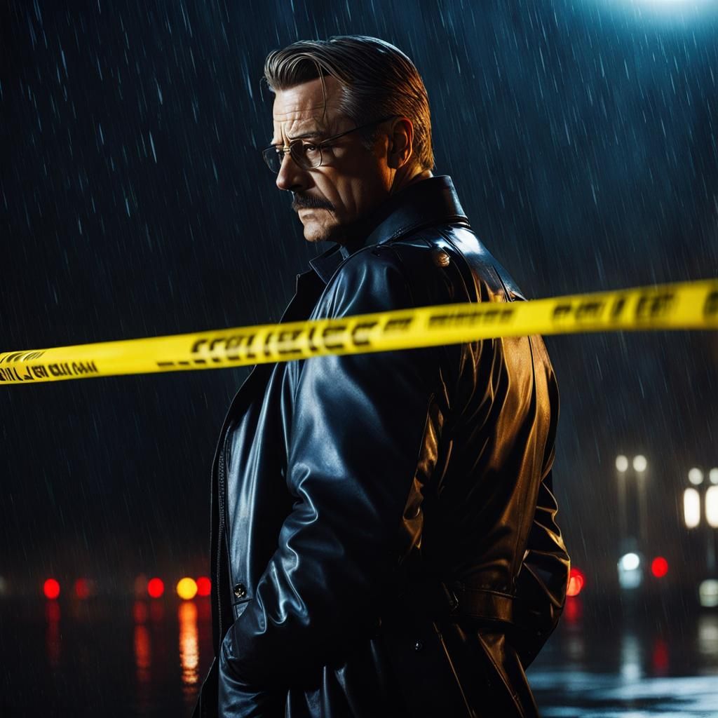 James Gordon in the Rain: A DC Franchise Scene
