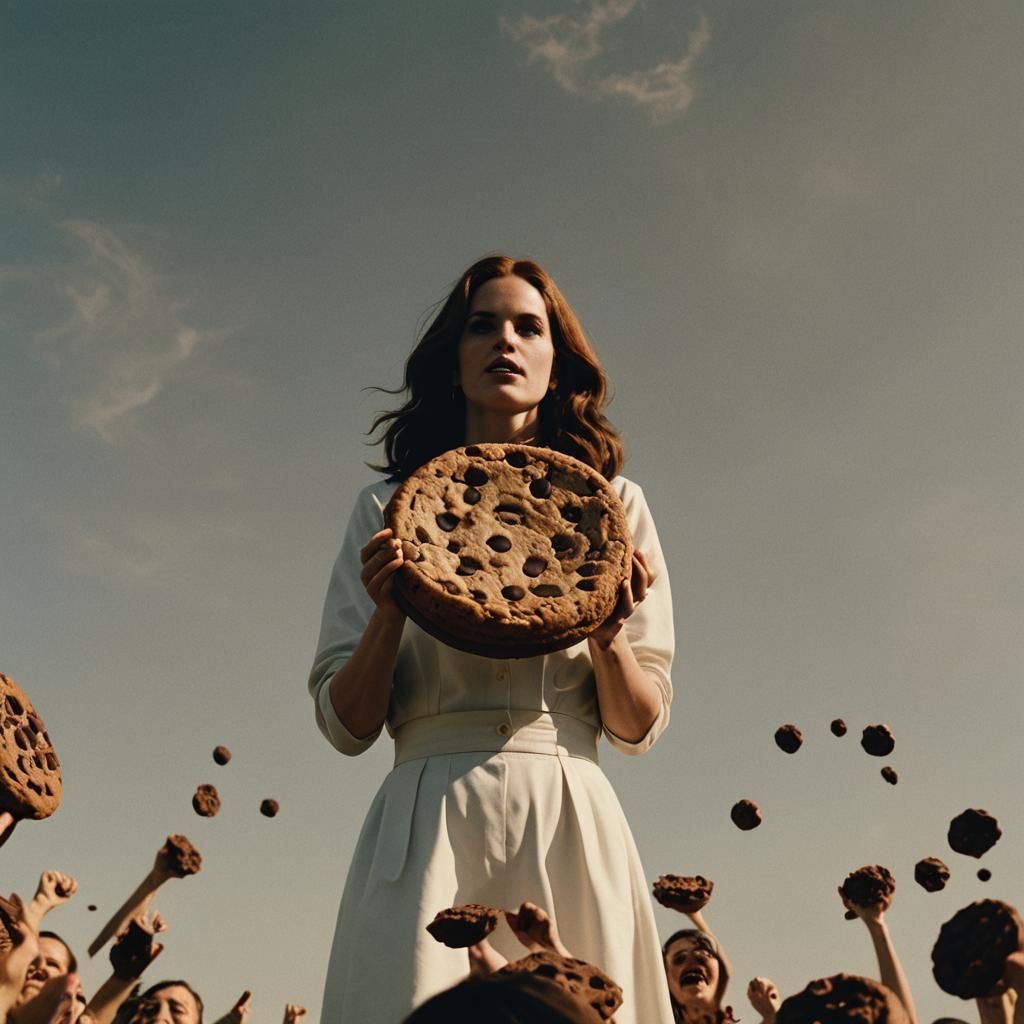 Lana Del Rey and the Giant Cookie