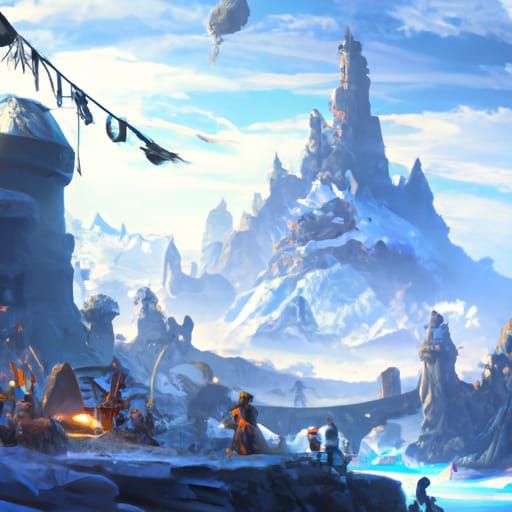 Fantastical Matte Painting in Deep Color