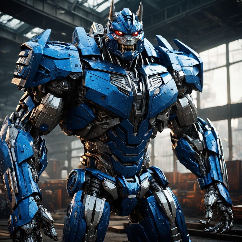 Muscular Crocodile Transformers Stand Proud in Futuristic Ki...