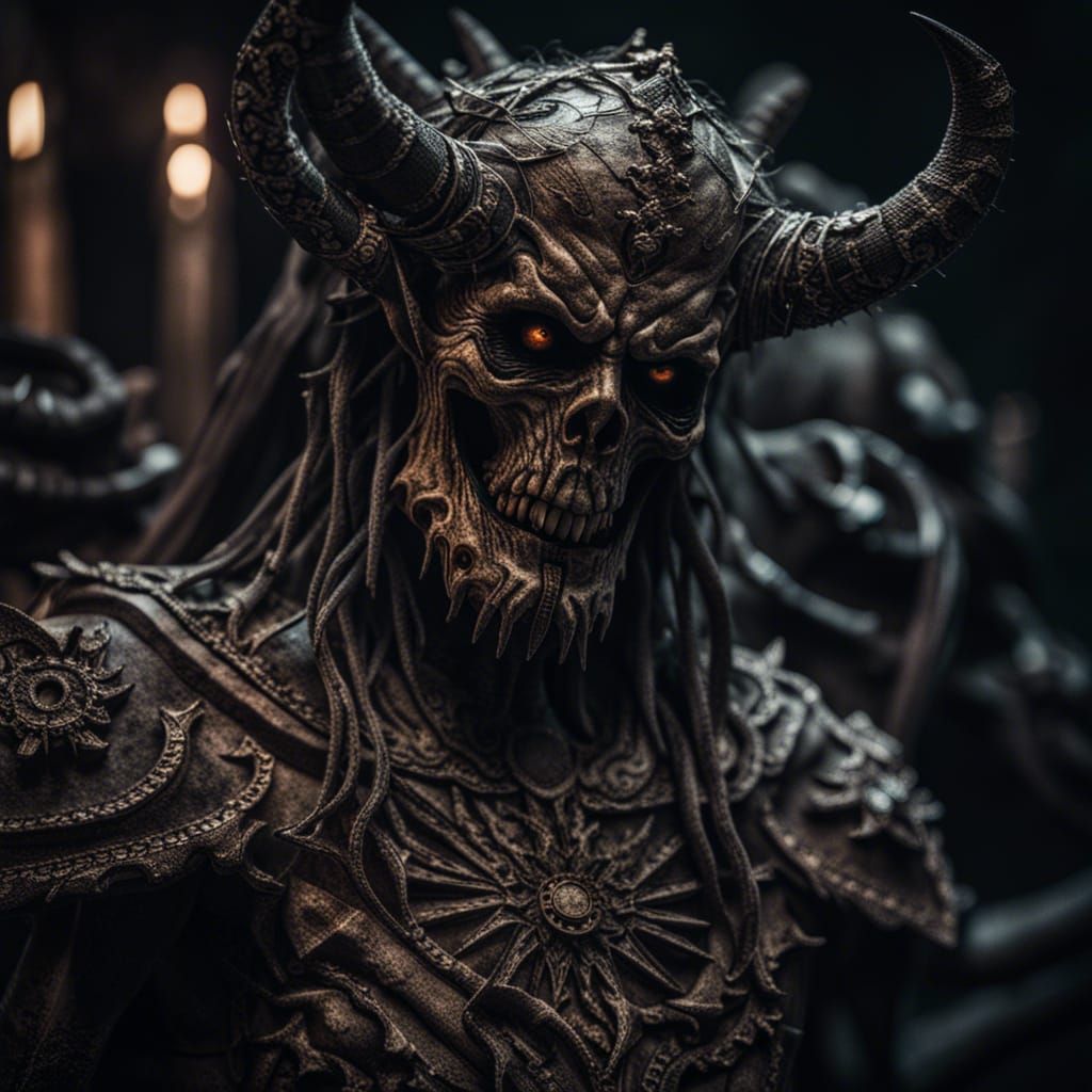 Hyperrealistic Portrait of Belphegor in High Definition