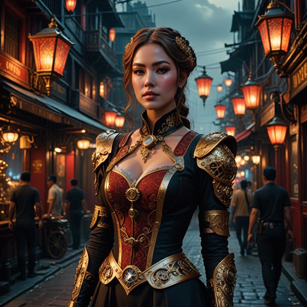 Steampunk Courtesan in Bangkok's Red Light District