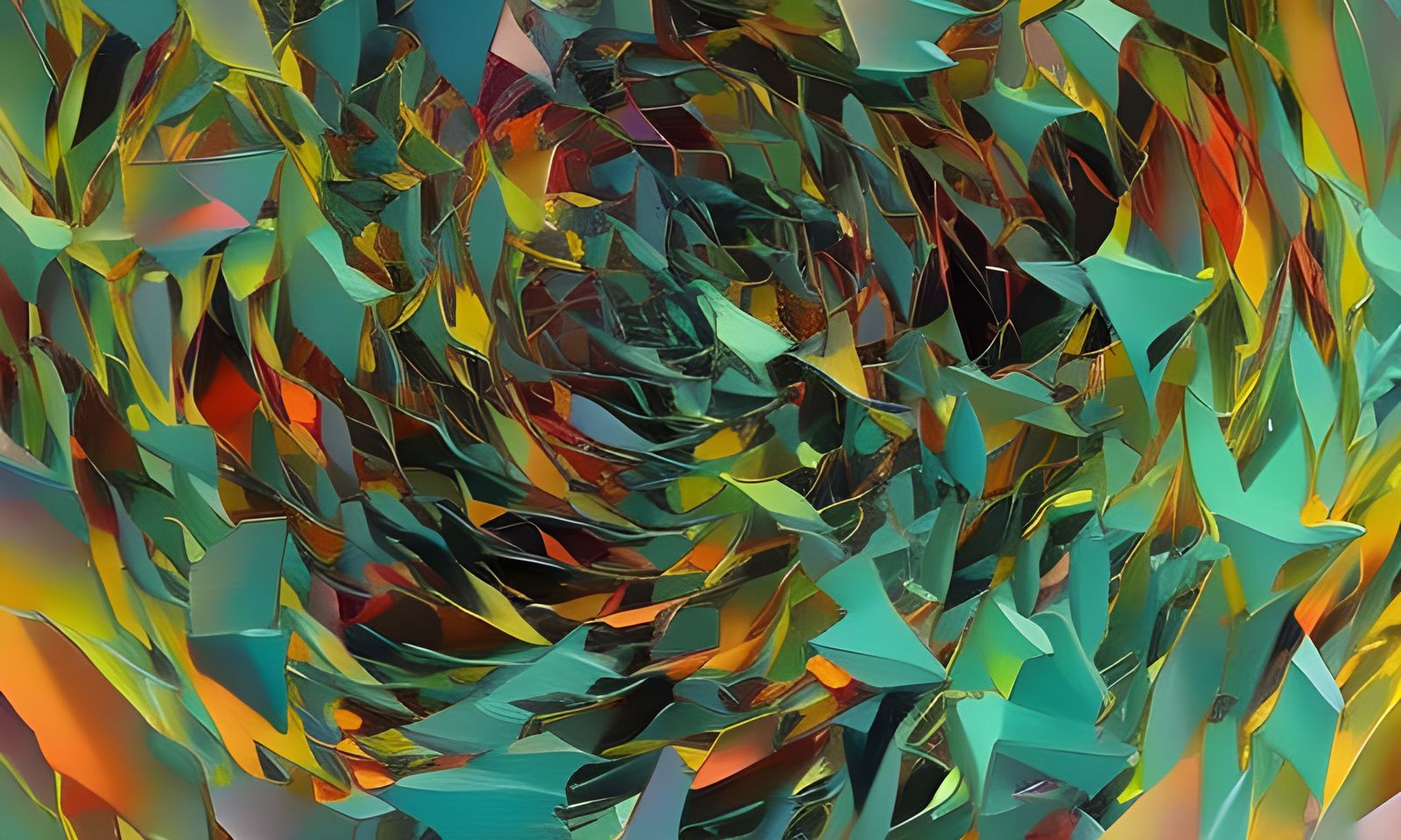 Detailed Biomechanical Art with Glossy Accents