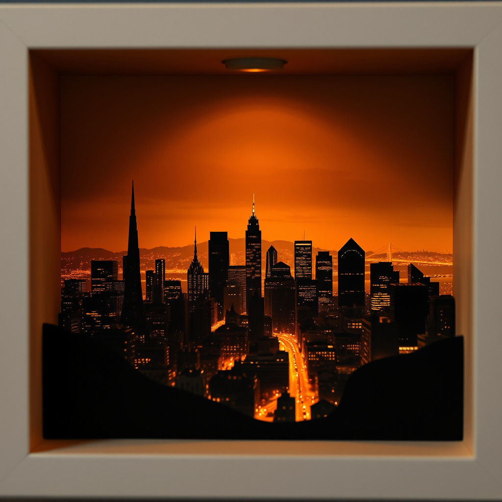 San Francisco Silhouette: Miniature Cityscape