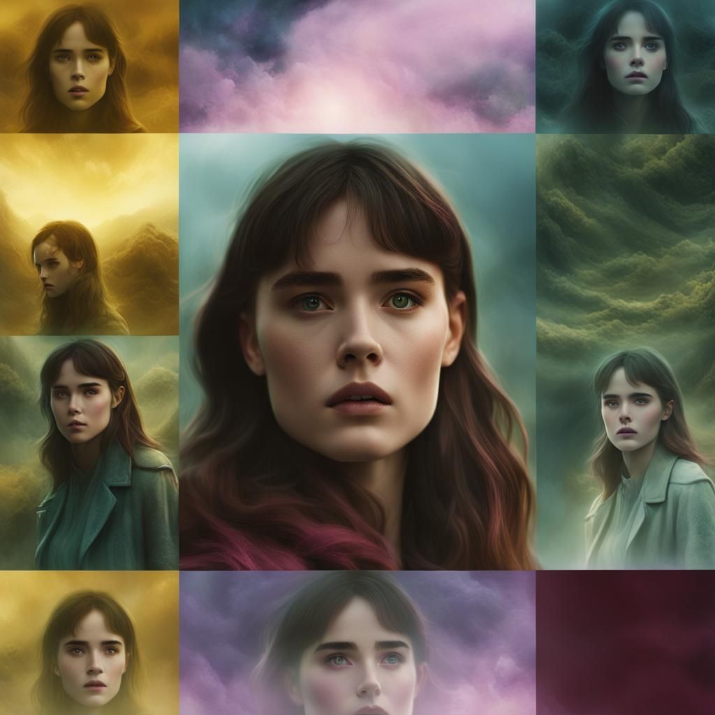 Ethereal Fear Street Character in Dark Fantasy Matte Paintin...