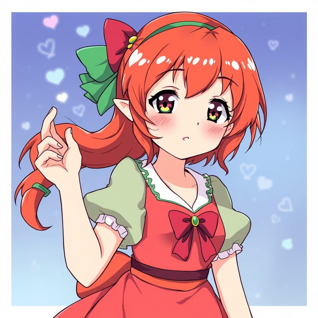 Cute Wendy Darling in Anime Style