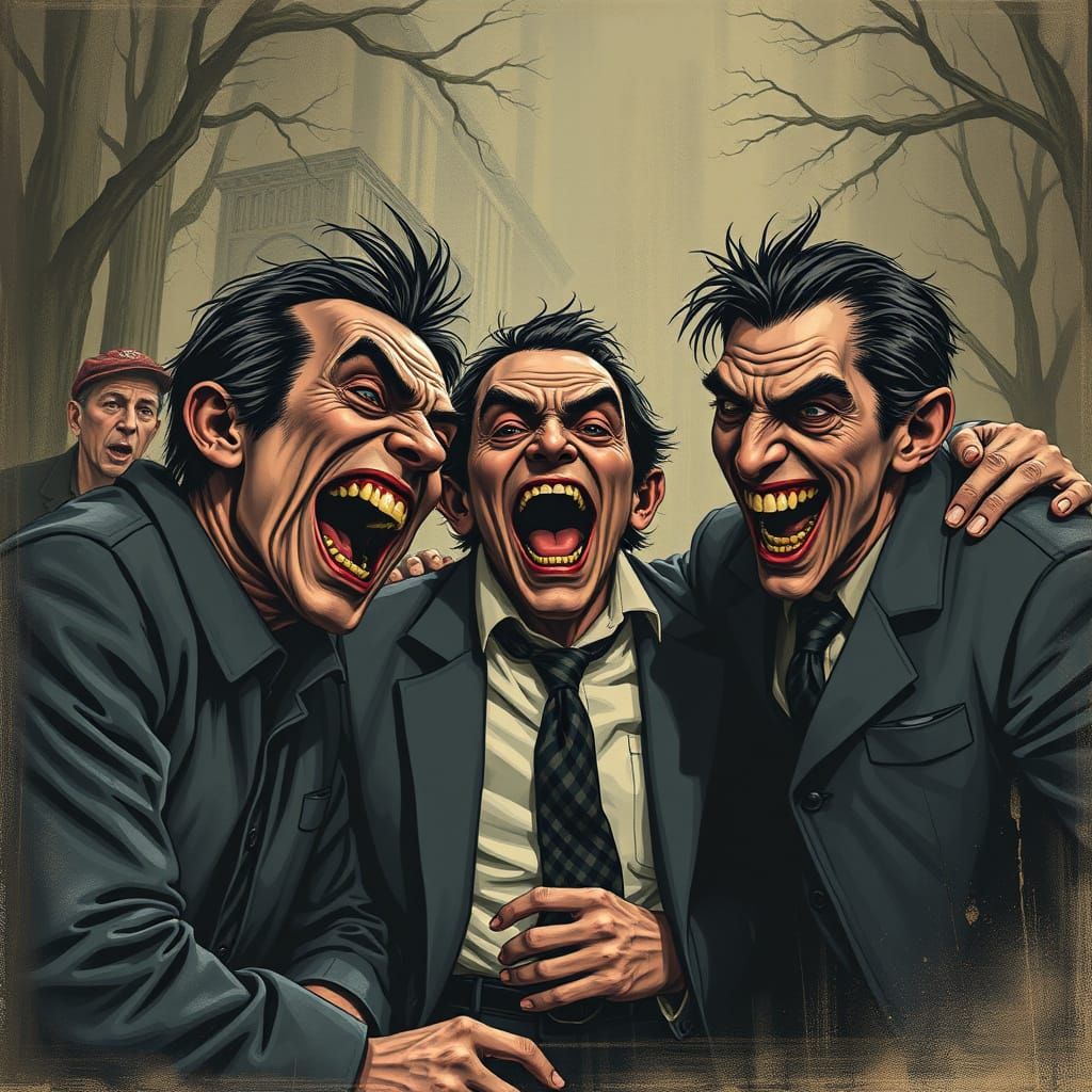 Man Laughing Nefariously