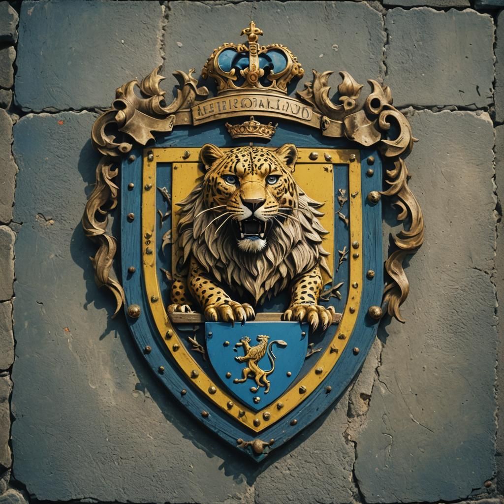 Norman Heraldic Leopard Coat of Arms