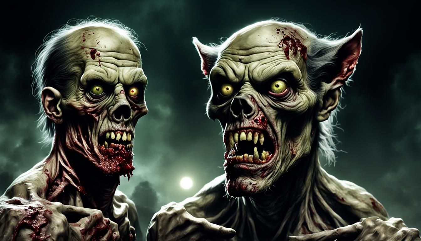 Zombie Wolf Boogeyman in Photorealistic 8K