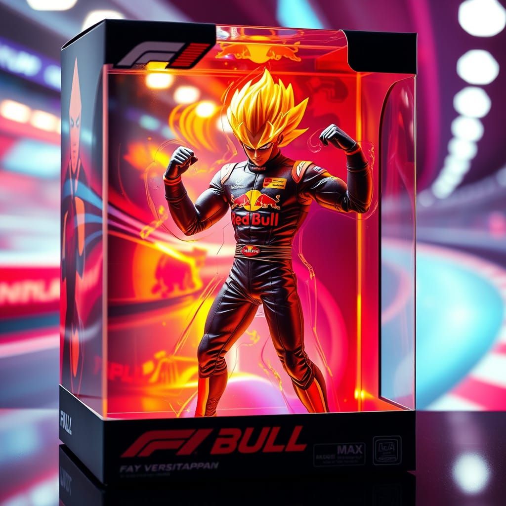 Super saiyan Max Verstappen action figure