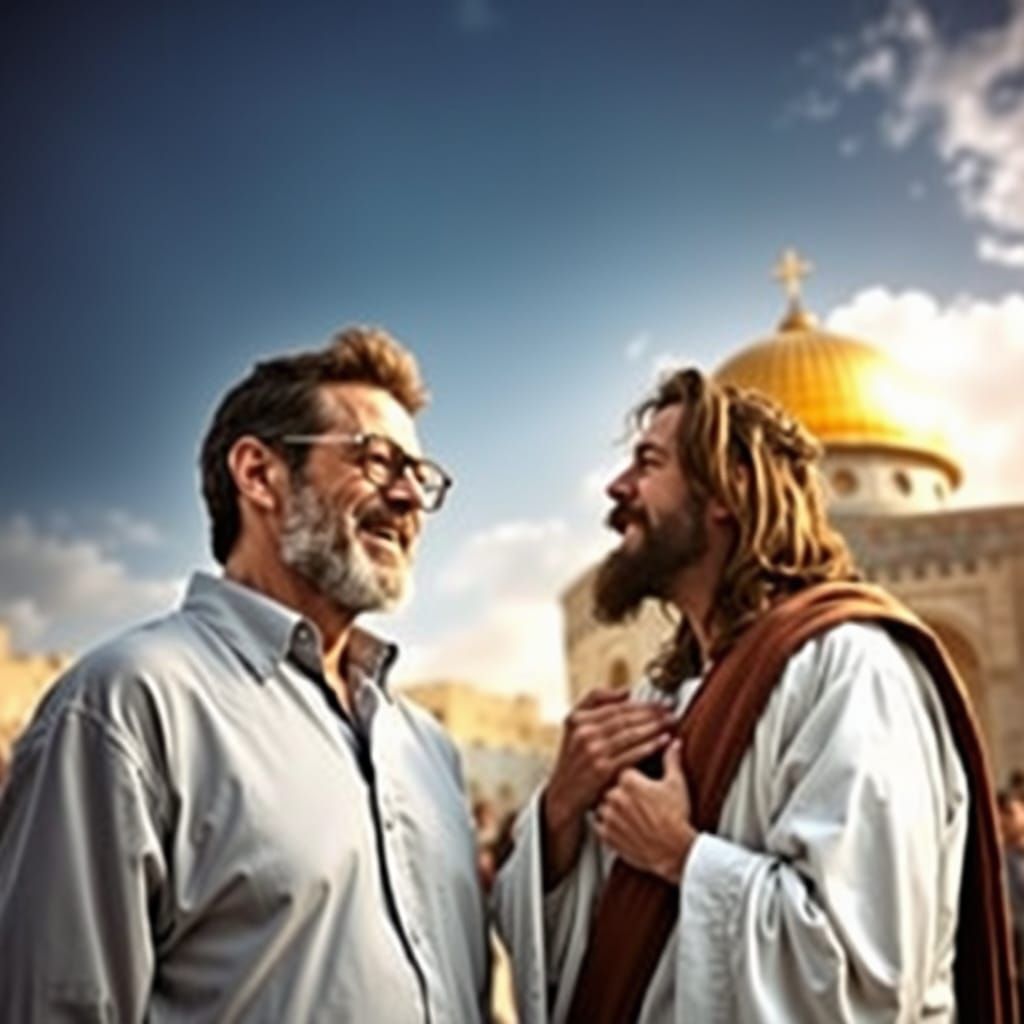 Jim Carrey plays Jesus + Jesus second coming + Israel + Jeru...