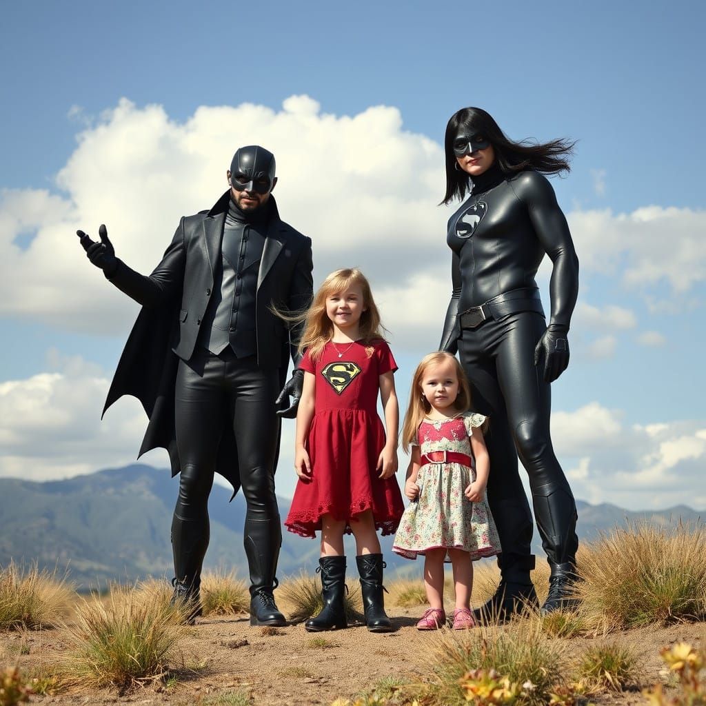 massively pretty fantastic five, super human, so cool gothic family
