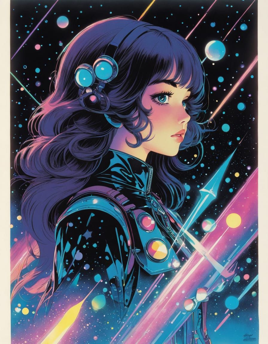 contrasting, early 1970s, starched