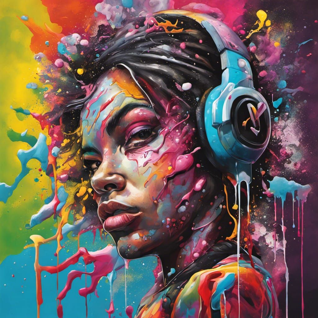 Vibrant Graffiti Art Album Cover Design