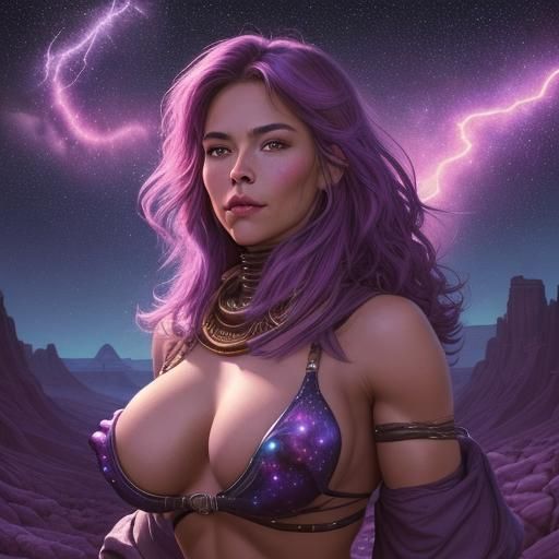 Wild West Woman on Cosmic Planet