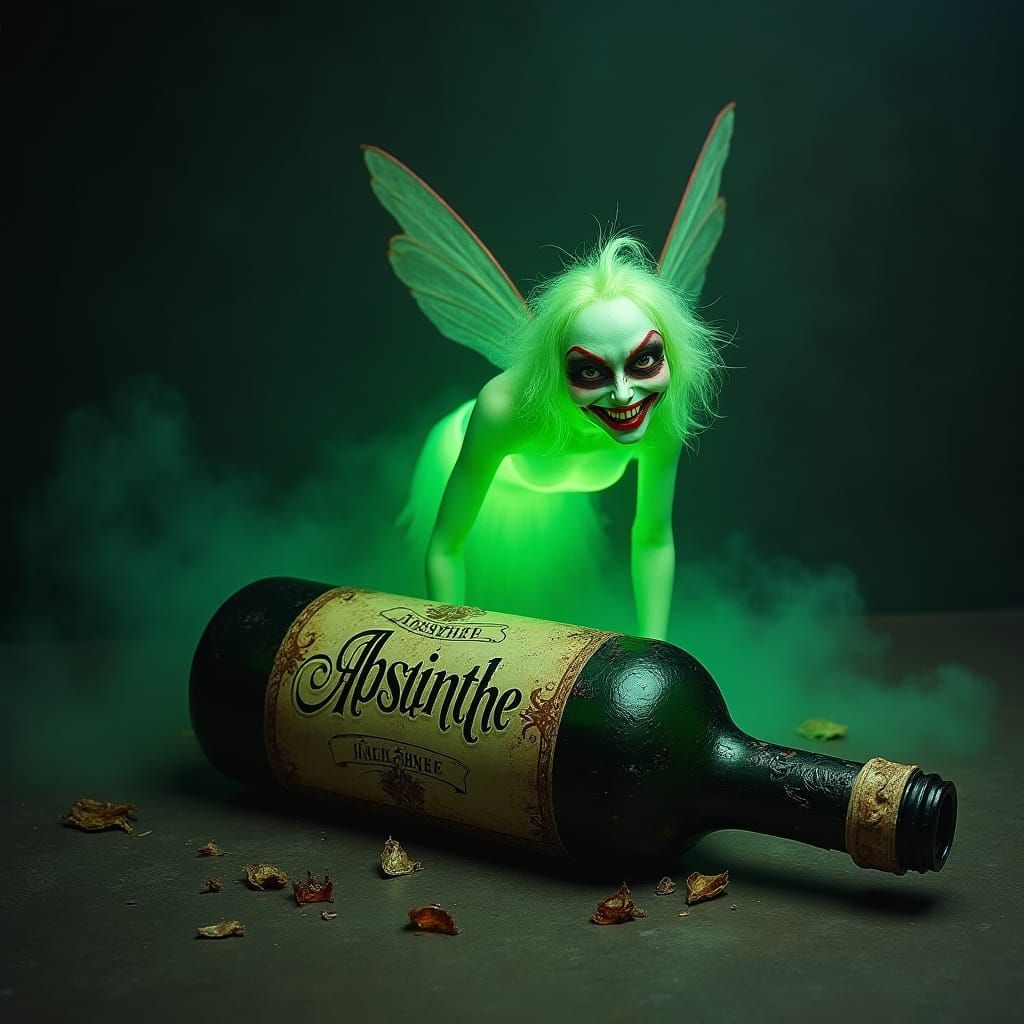 Absinthe Fairy in Dark Romantic Style