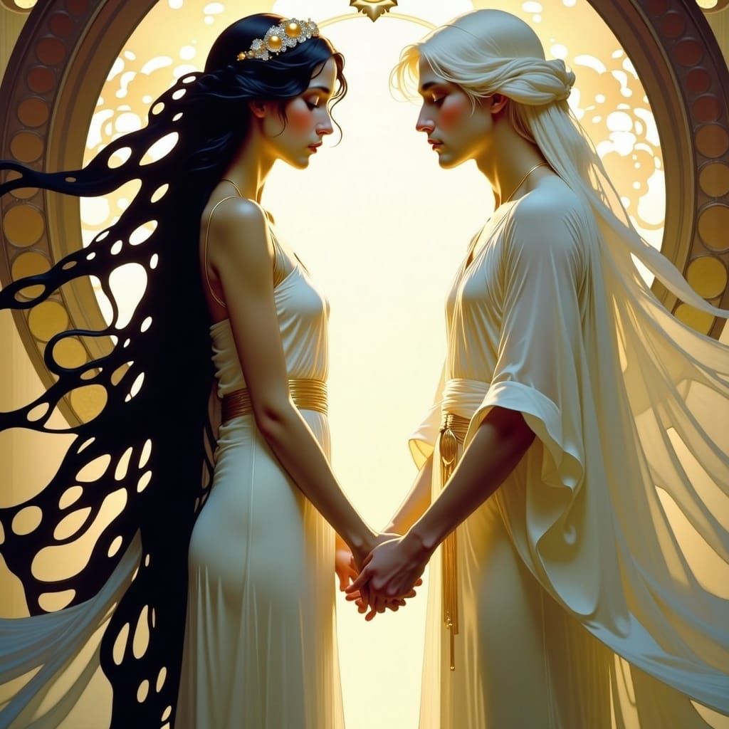 Surreal Goddess of Justice Interprets Forgiveness in Art Nou...