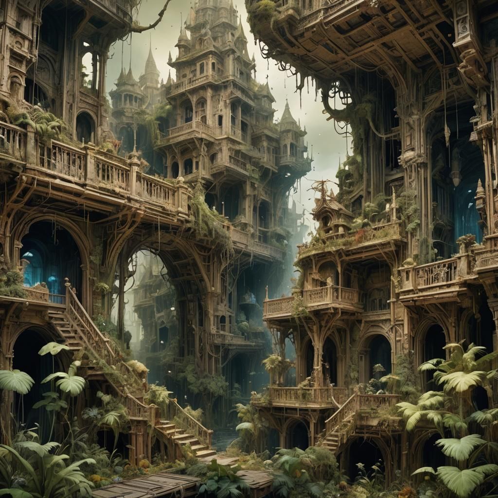 Epic Digital Matte Painting in Hyperrealist Style