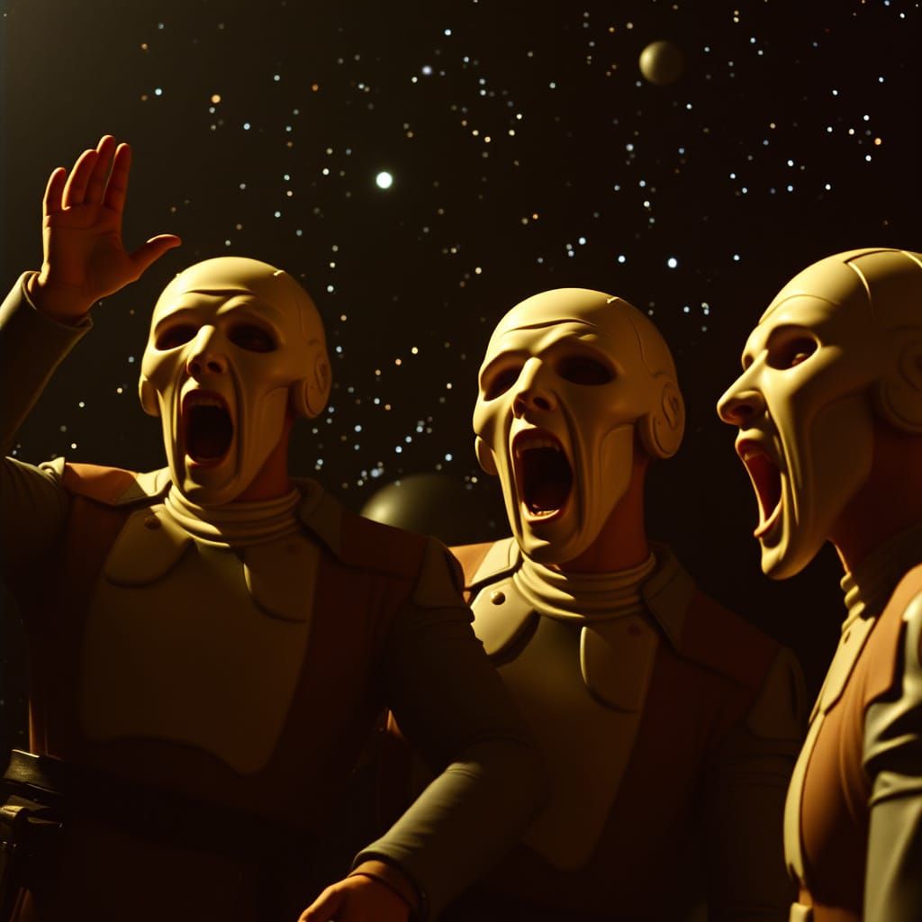 Galactic Horror Unfolds in the Cosmos