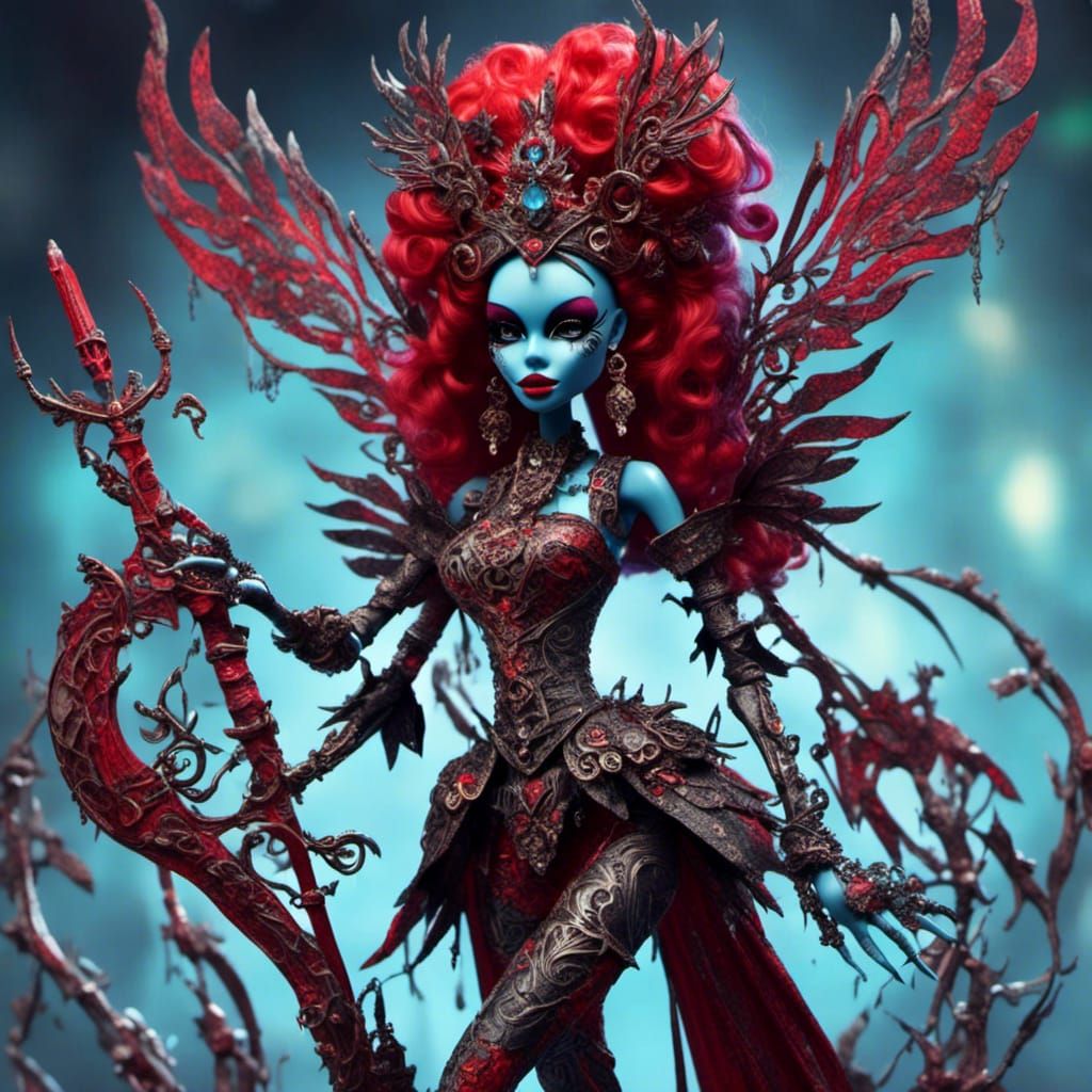 Hyperreal Monster High Doll Portrait