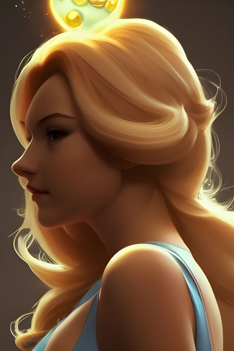 Rosalina Portrait in Hyperdetailed Digital Art Style