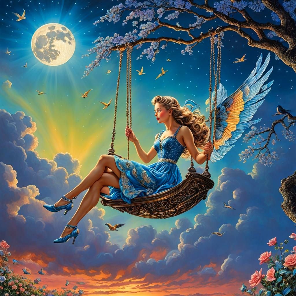 Angel sky swing