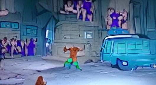 Muscular Scooby Doo Cartoon