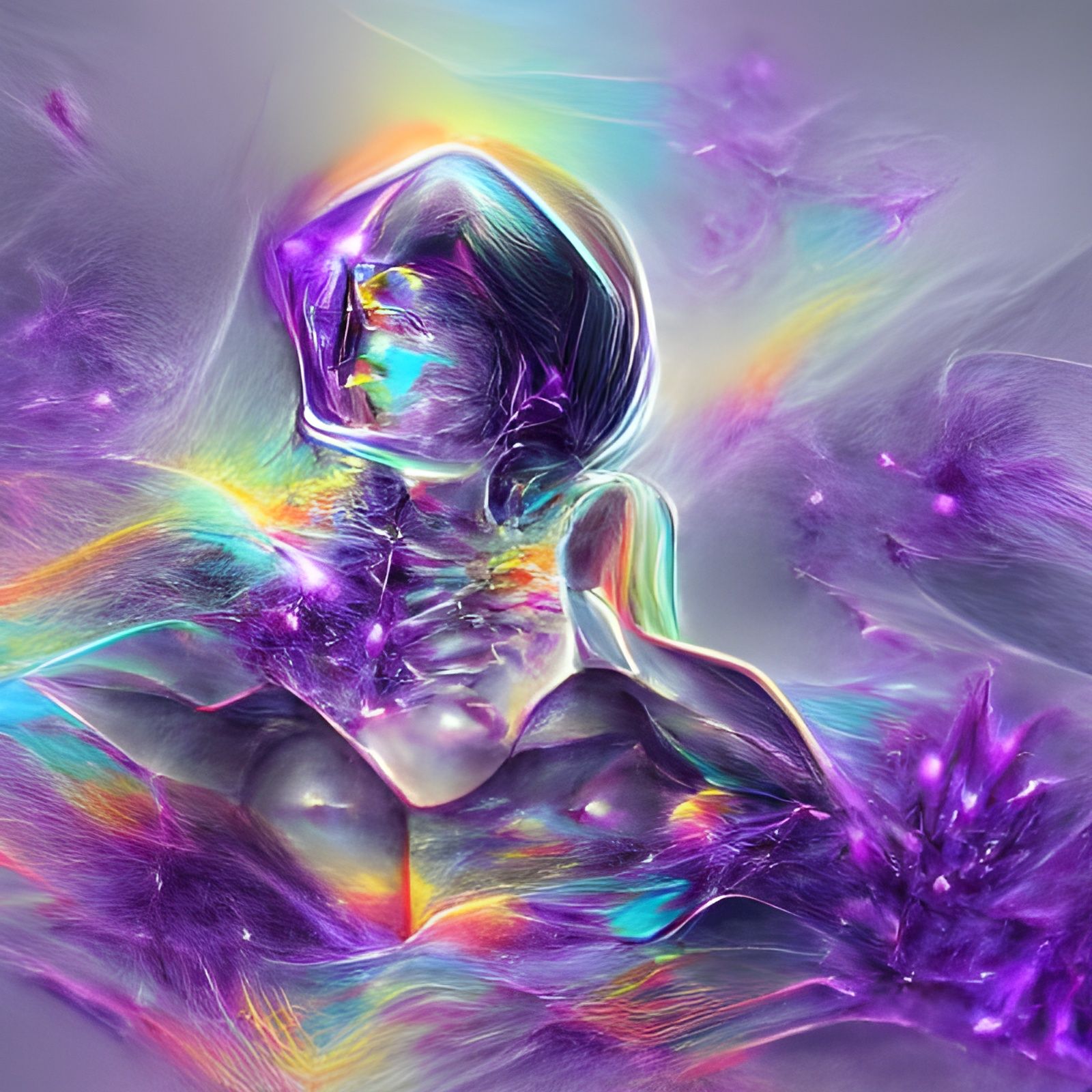 Holographic Aromantic Being in Cosmic Astral Art