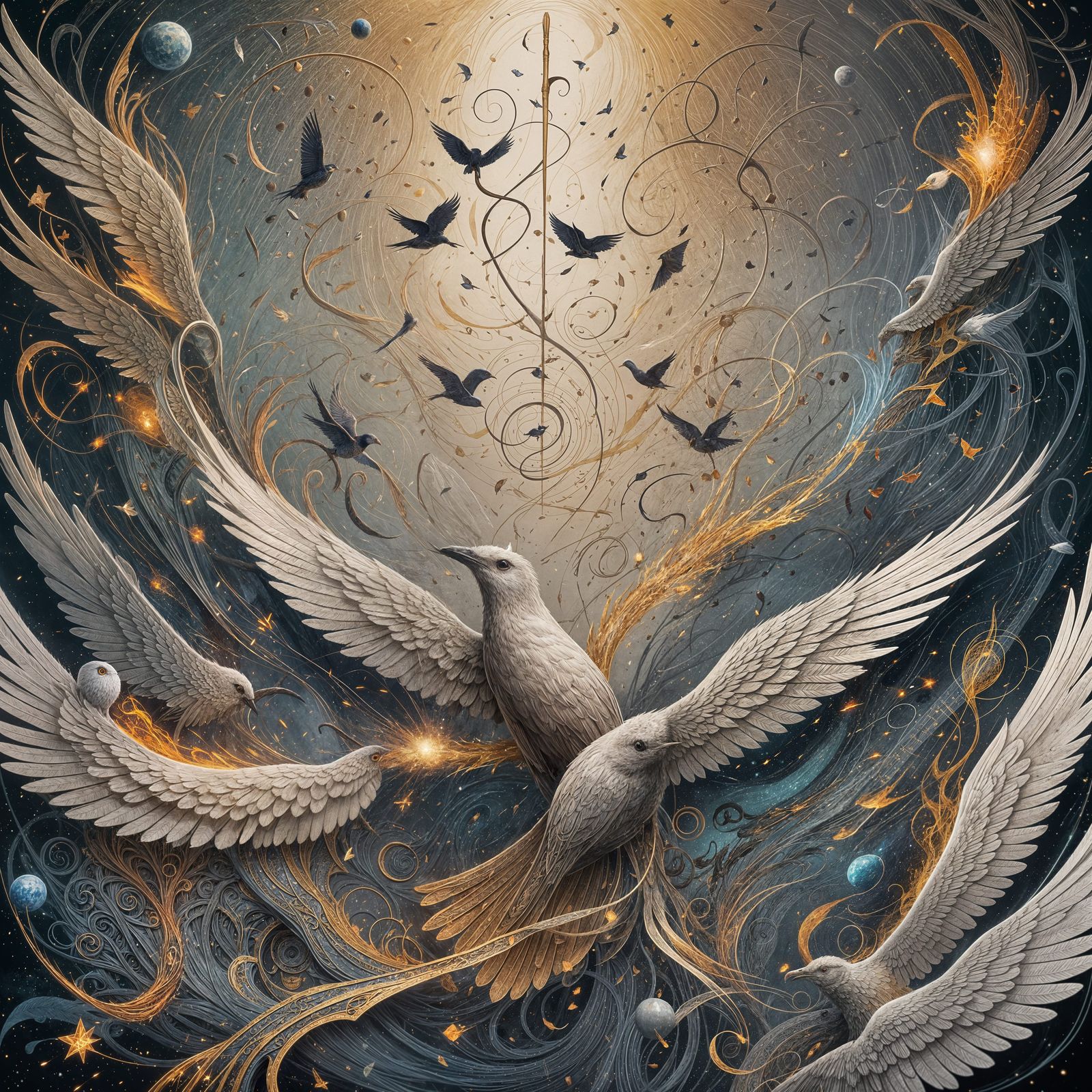 Fantastical Song of the Universe in Digital Art