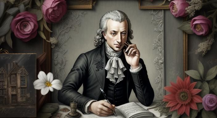 Marquis de Sade Portrait in Mixed Media Mural