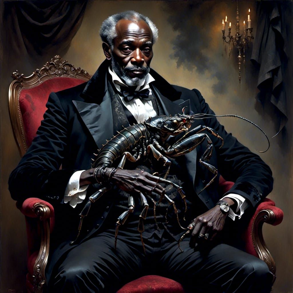 Gothic Gentleman with Scorpion Portrait