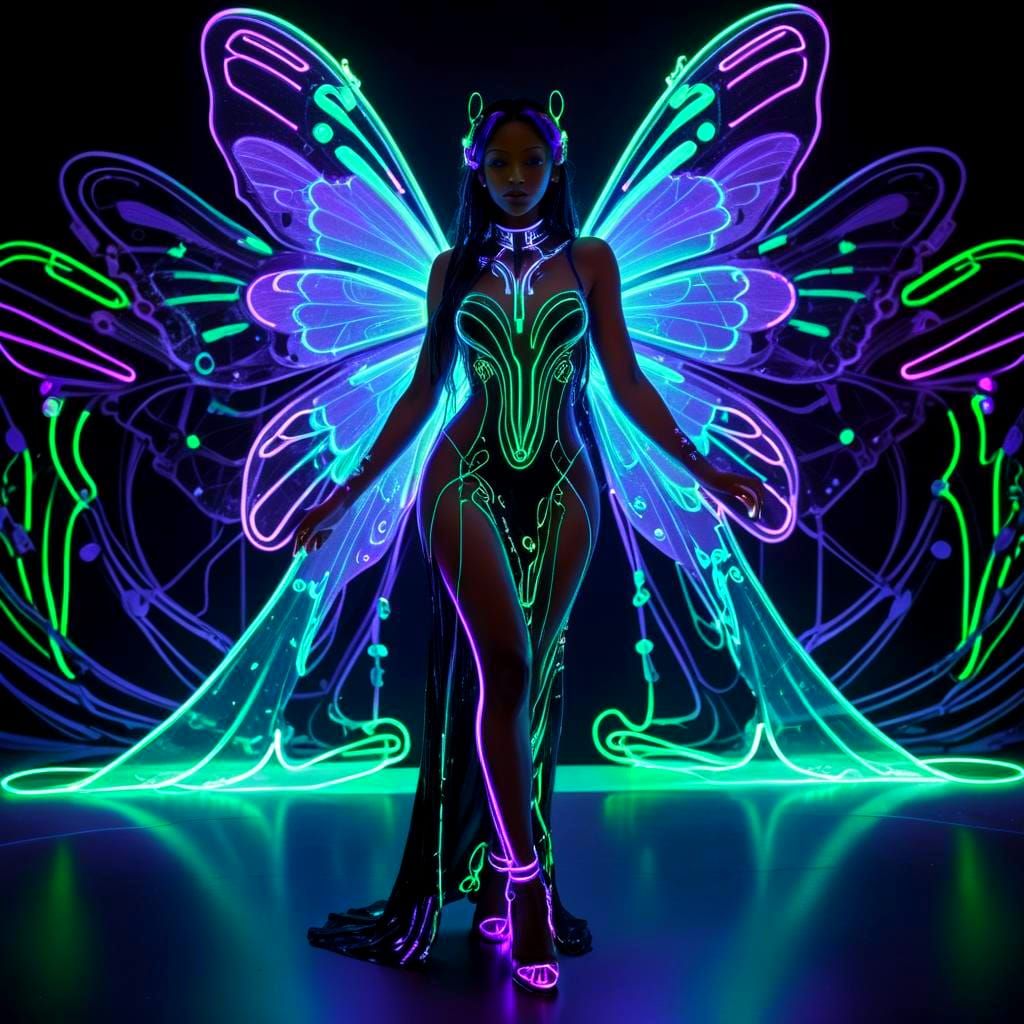 Neon Butterfly wings