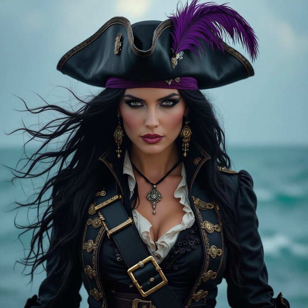 Fierce Pirate Captain Victoria Curwen Seeks Treasure