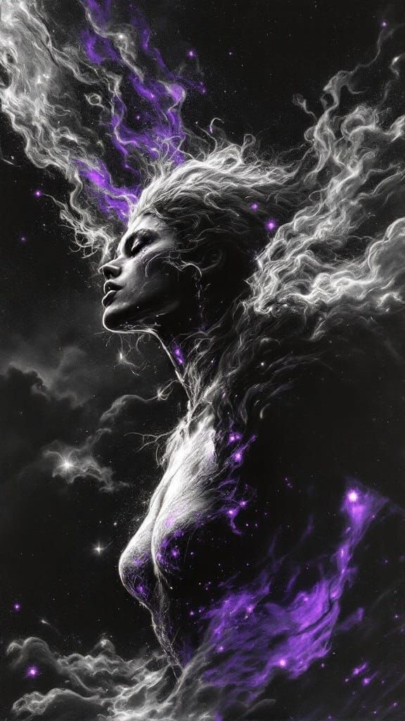 Dramatic Phosphorescent Engravings in Heliography Style