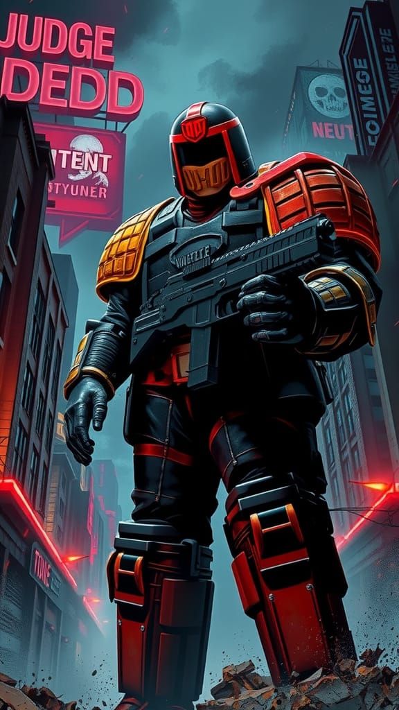 **"Dredd's Justice"**
   Neo-Noir
  Dave Gibbon’s  Judge Dre...