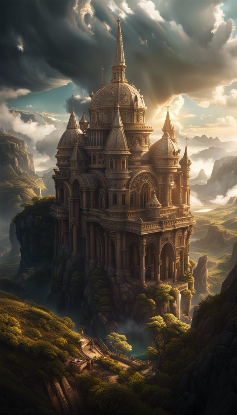 Epic Cinematic Light vs. Dark Digital Painting