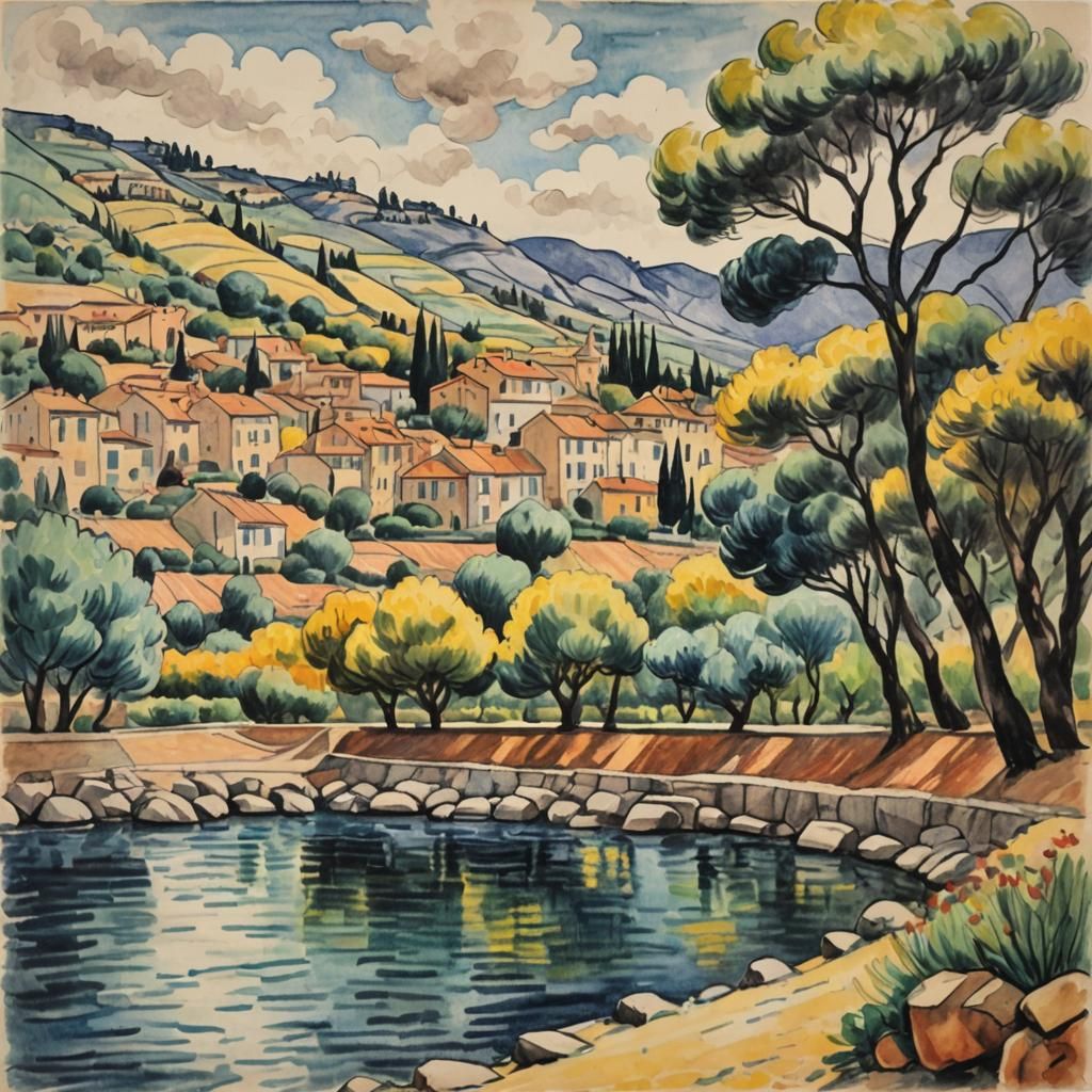 Landscape of the South of France