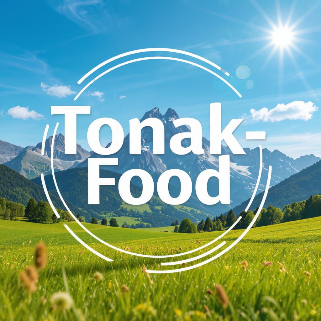 Tonak_Food Logo: Natural Landscape & Blue Sky Branding