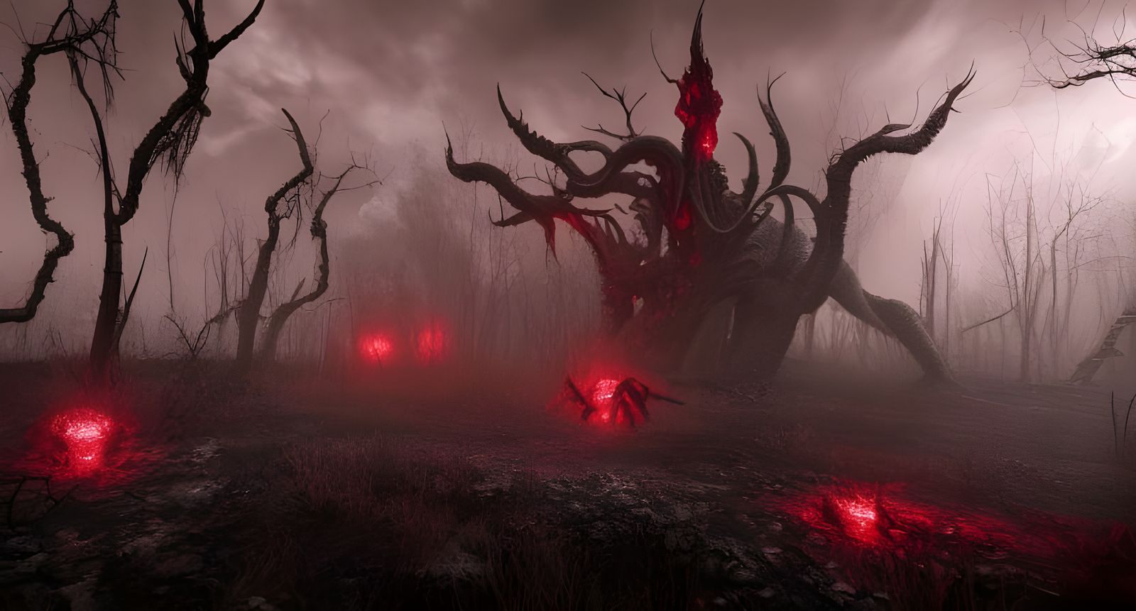 Lovecraftian Elder God in a Ruined World