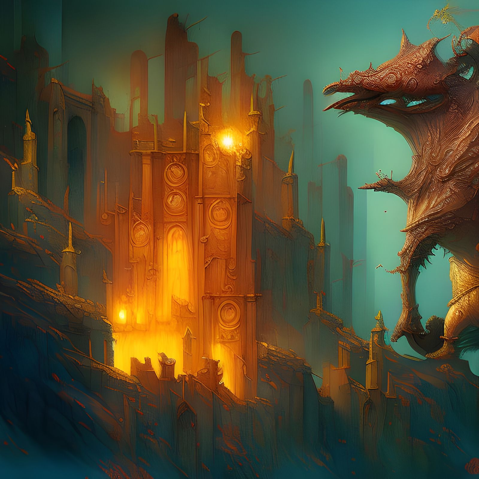 Striking Hyperreal Painting of Chaos