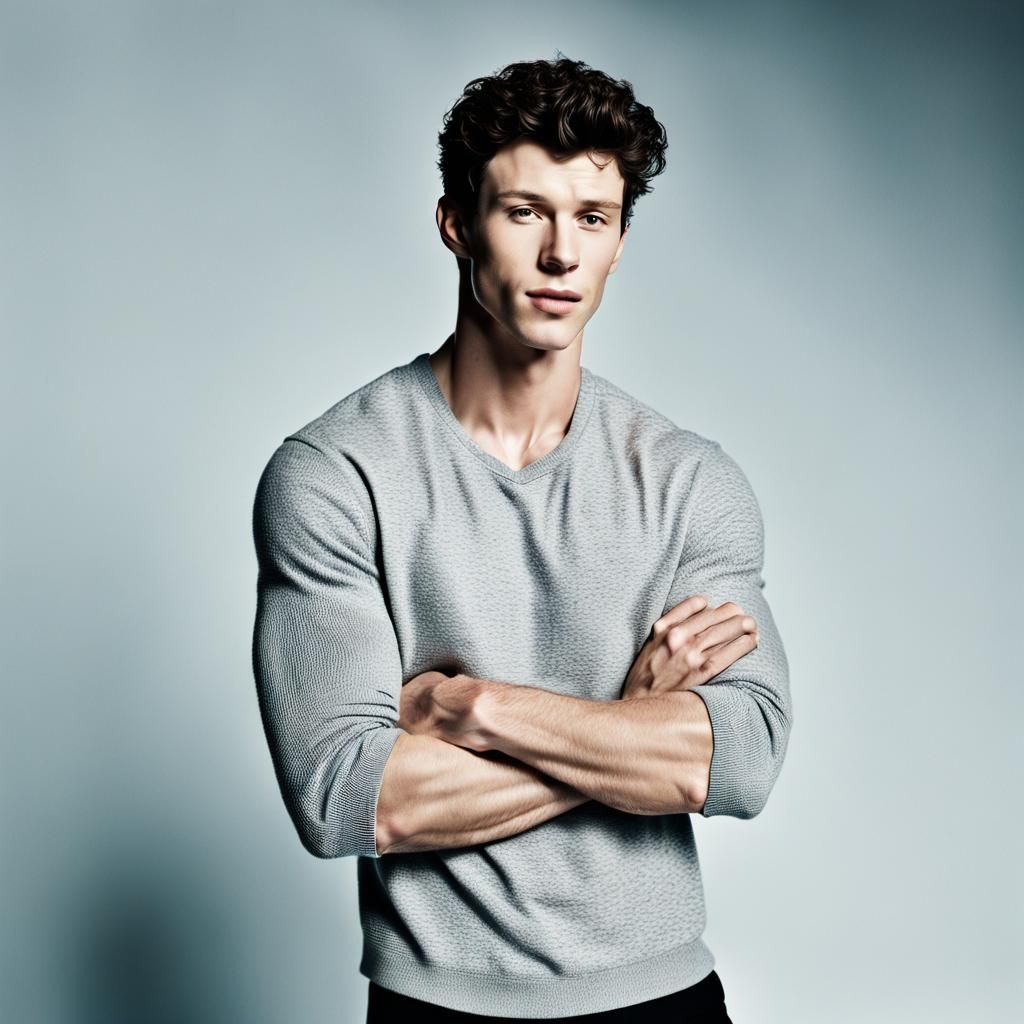 Shawn Mendes Calvin Klein Photoshoot in Studio