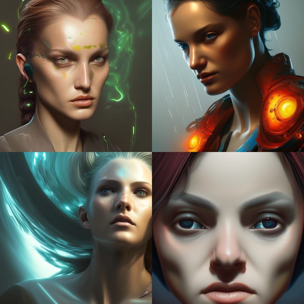 Joan of Arc Matrix Portrait in Comic Book Art Style