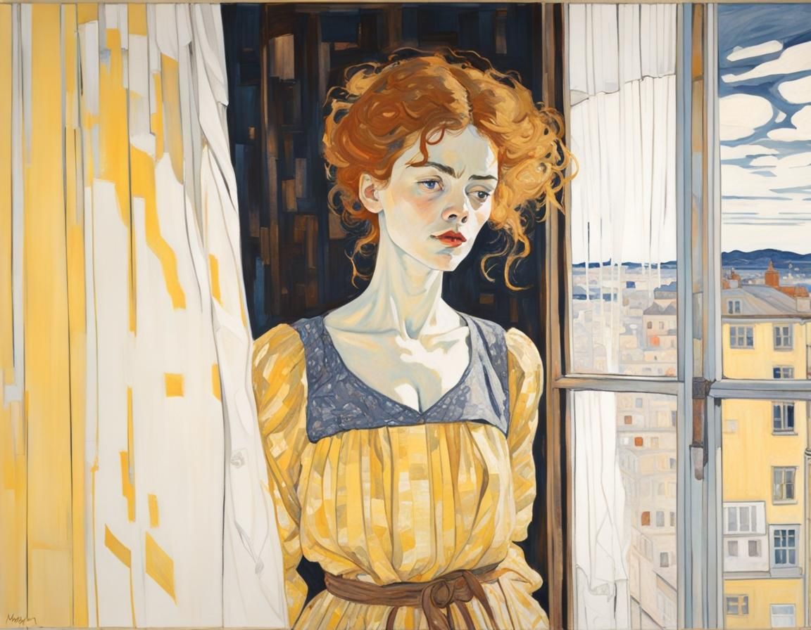 Morning Sun Rays Through Open Window