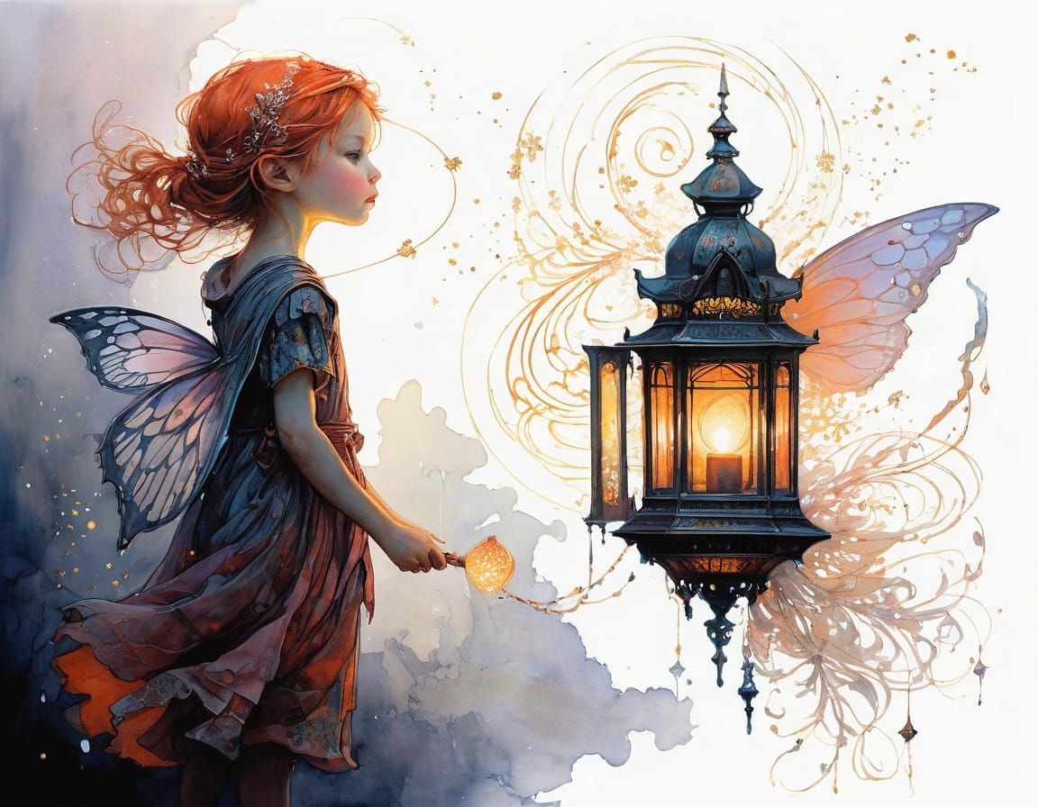 Mysterious Light-Bearer with Magical Lantern