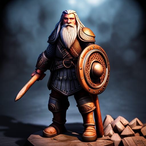 Dwarf Cleric Casting Healing Spell, Dungeons and Dragons