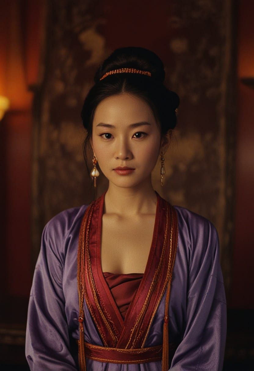 Cinematic Portrait of Ancient Chinese Woman