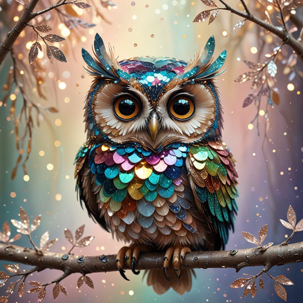 "Hoot hoot! I’m sparkling with the stars in a race tonight!"