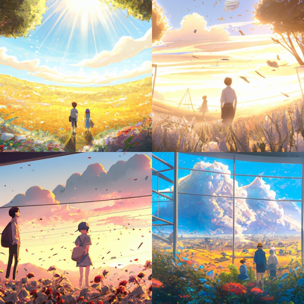 Anime Key Visual of Love's Breath, Ghibli Style