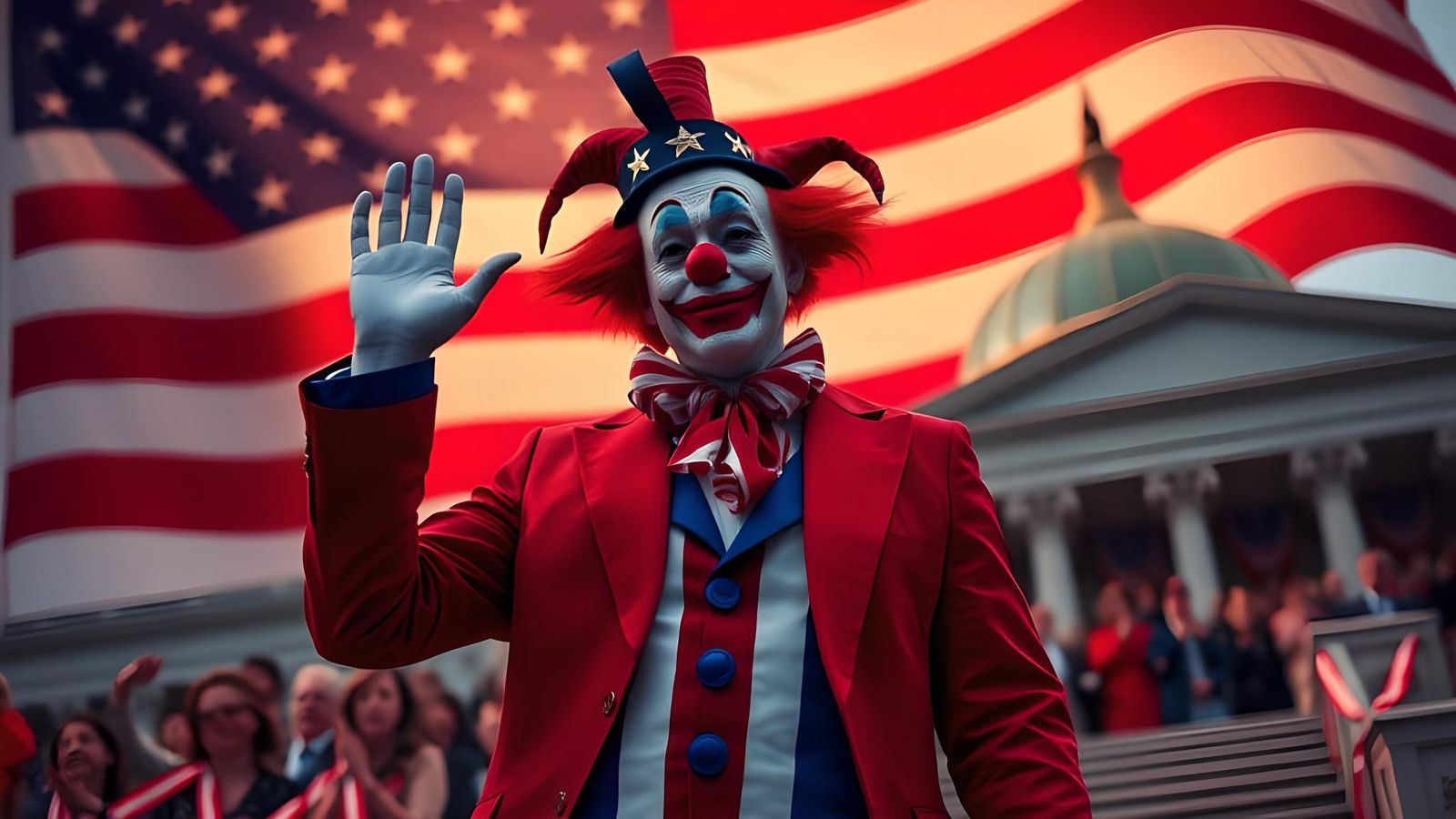 Hyperrealistic Clown Inaugurated as US President