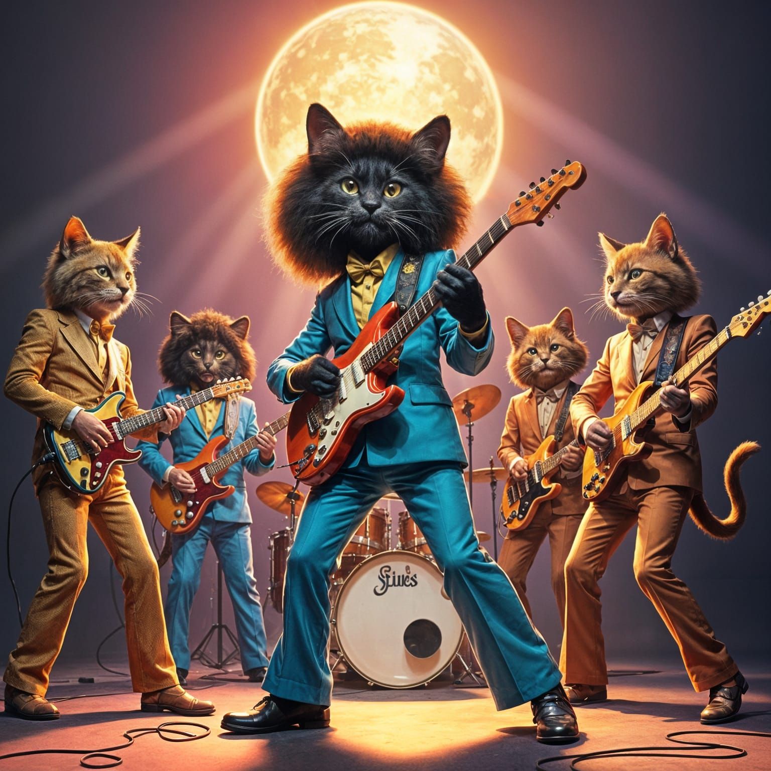 Cats Recreate Earth Wind & Fire's Disco Era